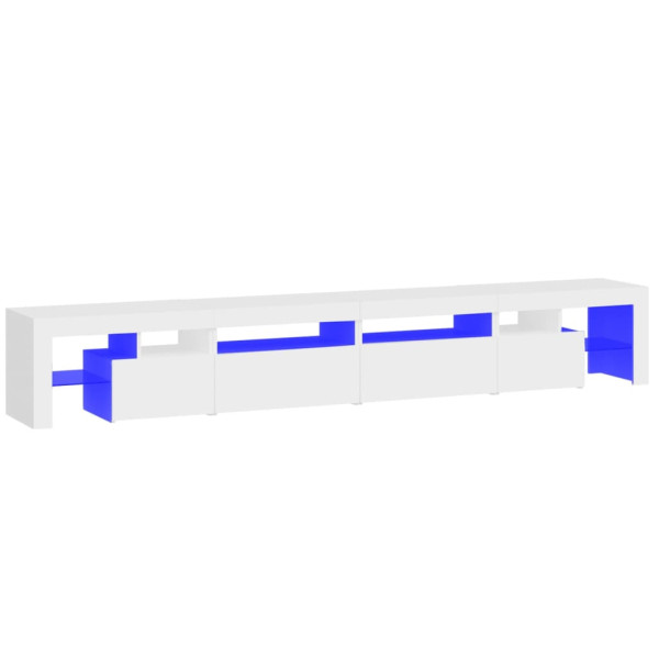 Szafka Pod Telewizor Biały Stolik Półka Szafka RTV LED 260x36.5x40 cm 867092