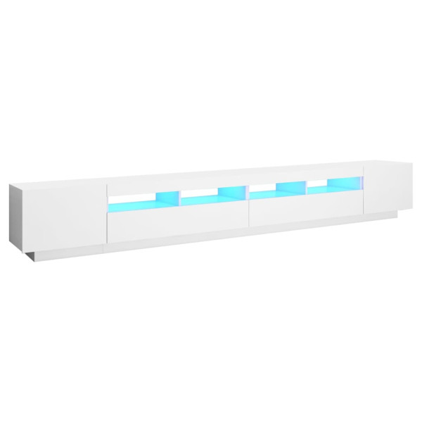 Szafka Pod Telewizor Biały Stolik Półka Szafka RTV LED 300x35x40 cm 867733