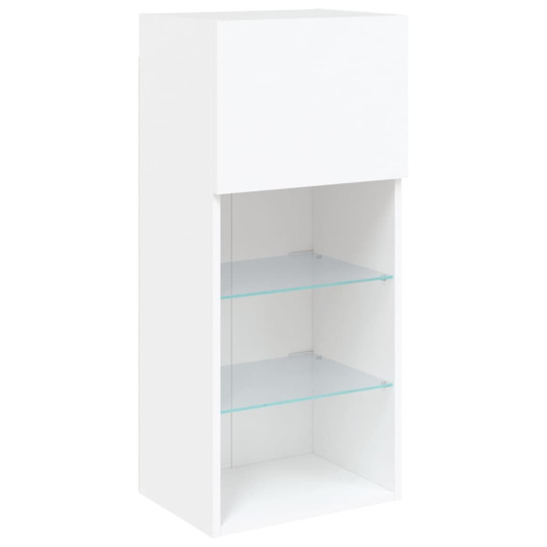 Szafka Pod Telewizor Biały Stolik Półka Szafka RTV LED 40.5x30x90 cm 867377