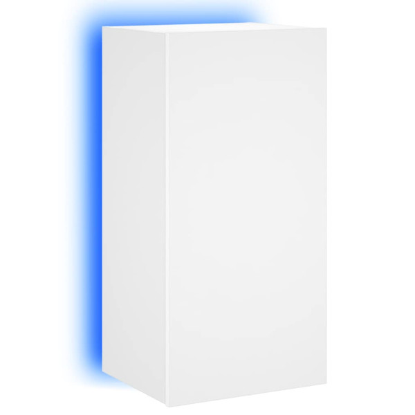 Szafka Pod Telewizor Biały Stolik Półka Szafka RTV LED 40.5x35x80 cm 866667