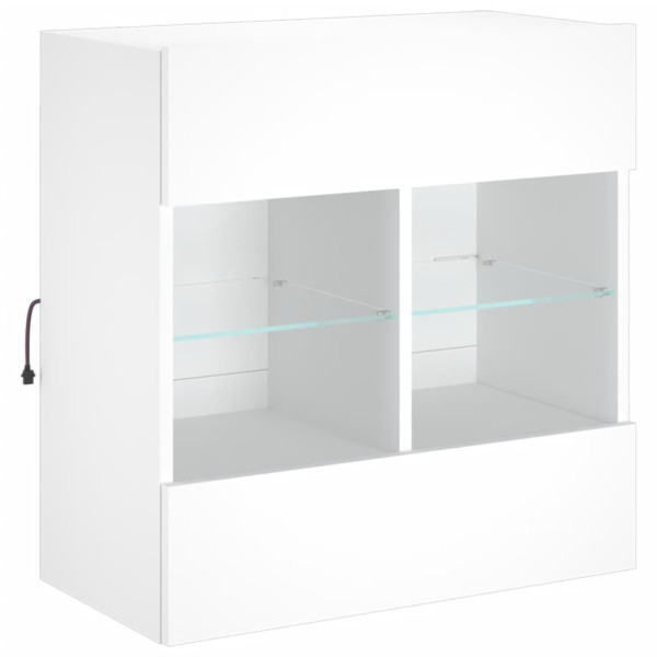 Szafka Pod Telewizor Biały Stolik Półka Szafka RTV LED 58.5x30x60.5 cm 867382