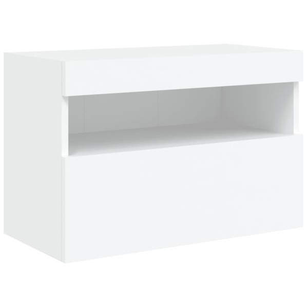 Szafka Pod Telewizor Biały Stolik Półka Szafka RTV LED 60x30x40 cm 866578