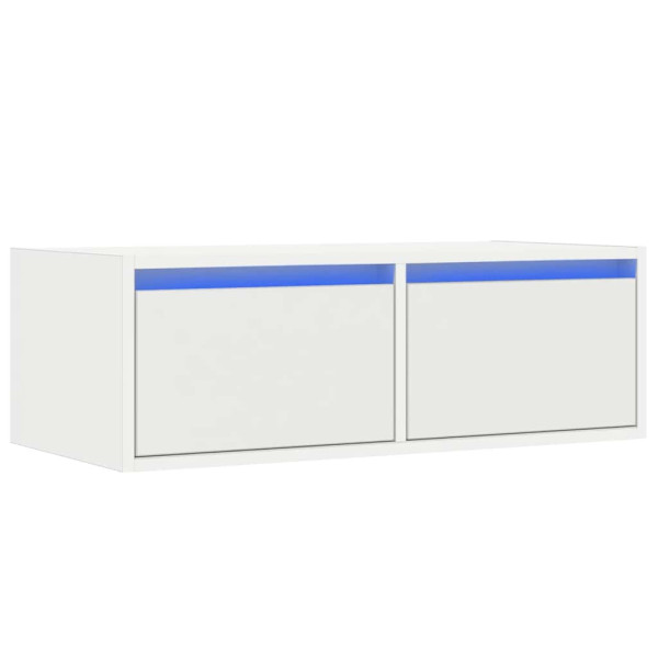 Szafka Pod Telewizor Biały Stolik Półka Szafka RTV LED 75x35.5x25 cm 866616