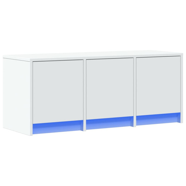 Szafka Pod Telewizor Biały Stolik Półka Szafka RTV LED 97x34x40 cm 867320