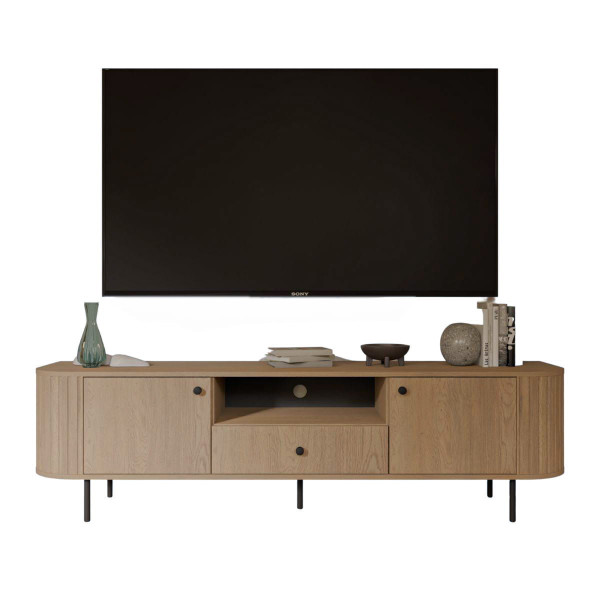 Szafka pod telewizor dąb cremona szeroka 180 cm ZANTO 974263