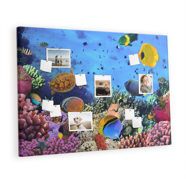 Tablica korkowa z nadrukiem notatki do sypialni + pinezki 428631