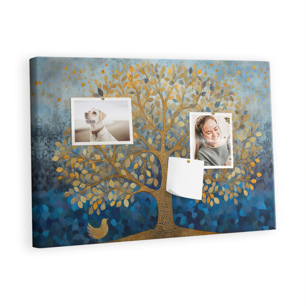Tablica korkowa z nadrukiem organizer + pinezki Drzewo 384175