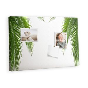 Tablica korkowa z nadrukiem organizer + pinezki Liście 529808