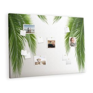 Tablica korkowa z nadrukiem organizer + pinezki Liście 529990