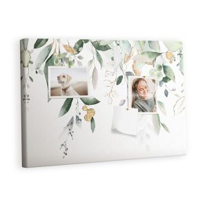 Tablica korkowa z nadrukiem organizer + pinezki Liście 530057