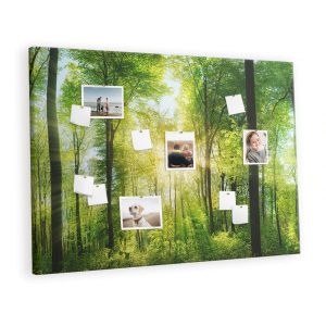 Tablica korkowa z nadrukiem organizer + pinezki Natura las 395577 Tablica korkowa z nadrukiem organizer + pinezki Natura las 395577
