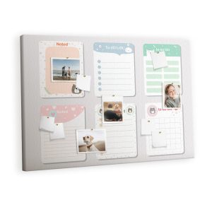 Tablica korkowa z nadrukiem organizer + pinezki Notatki 428987 Tablica korkowa z nadrukiem organizer + pinezki Notatki 428987