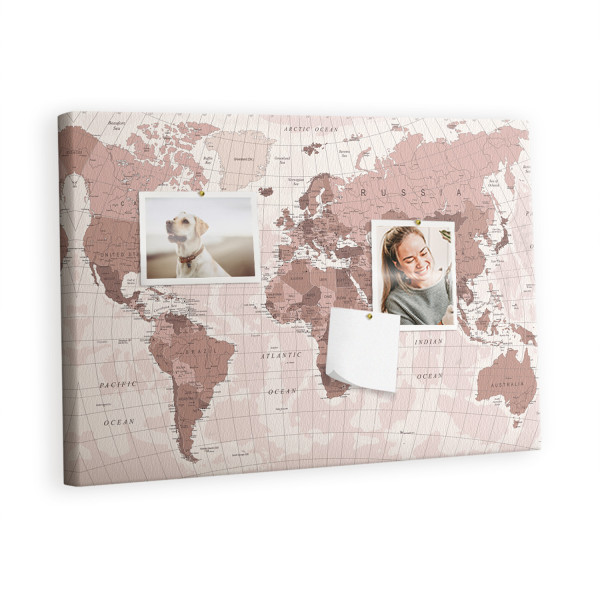 Tablica korkowa z nadrukiem organizer + pinezki Organizer 384447