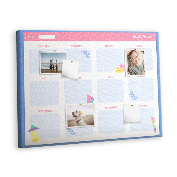 Tablica korkowa z nadrukiem organizer + pinezki Organizer 529522