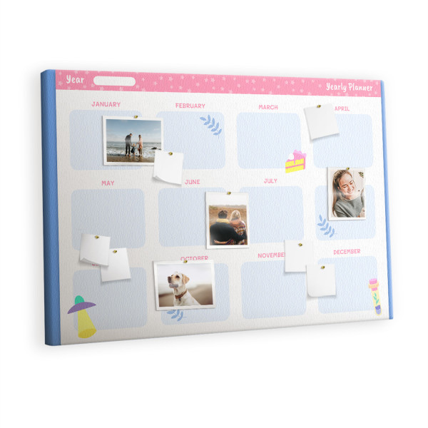 Tablica korkowa z nadrukiem organizer + pinezki Organizer 529536