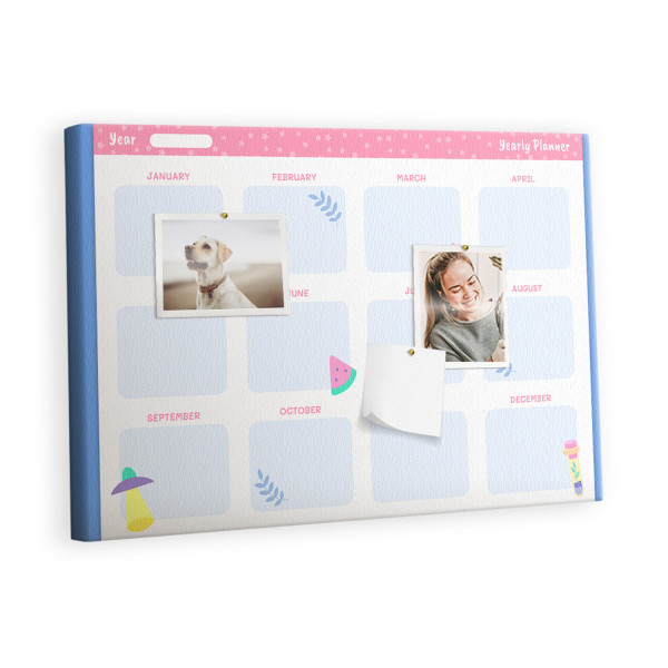 Tablica korkowa z nadrukiem organizer + pinezki Organizer 529567