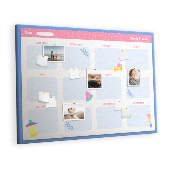 Tablica korkowa z nadrukiem organizer + pinezki Organizer 529730