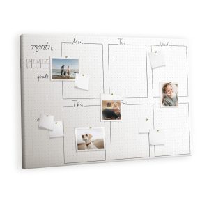 Tablica korkowa z nadrukiem organizer + pinezki Plan 529689