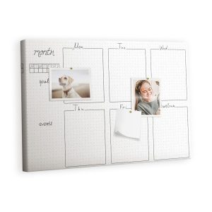 Tablica korkowa z nadrukiem organizer + pinezki Plan 407494