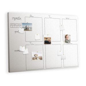 Tablica korkowa z nadrukiem organizer + pinezki Plan 530588