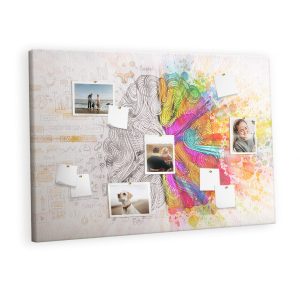 Tablica korkowa z nadrukiem organizer + pinezki Planer 407590