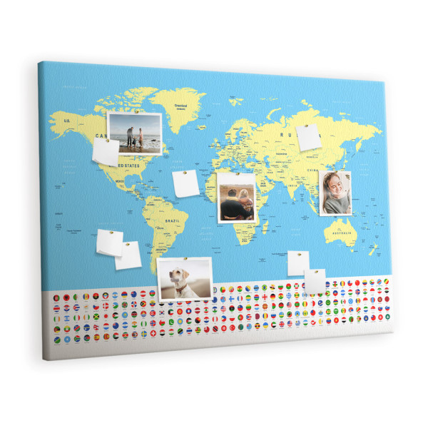 Tablica korkowa z nadrukiem organizer + pinezki Planer 426128