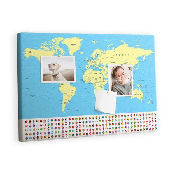 Tablica korkowa z nadrukiem organizer + pinezki Planer 426265
