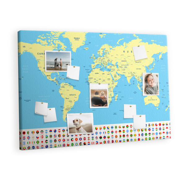 Tablica korkowa z nadrukiem organizer + pinezki Planer 426309