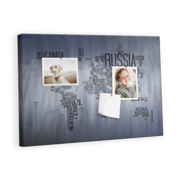 Tablica korkowa z nadrukiem organizer + pinezki Planer 426386