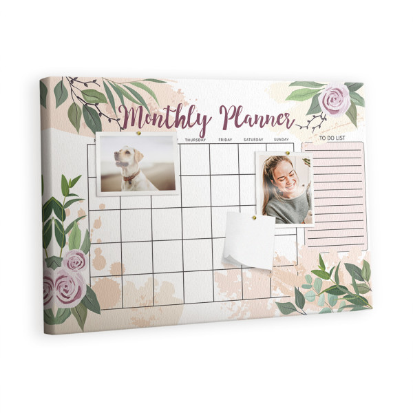 Tablica korkowa z nadrukiem organizer + pinezki Planer 529511