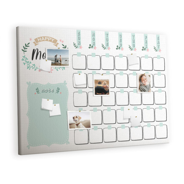 Tablica korkowa z nadrukiem organizer + pinezki Planer 529520