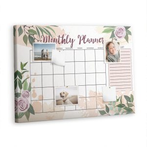 Tablica korkowa z nadrukiem organizer + pinezki Planer 529525