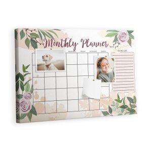 Tablica korkowa z nadrukiem organizer + pinezki Planer 530124