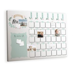 Tablica korkowa z nadrukiem organizer + pinezki Planer 530133