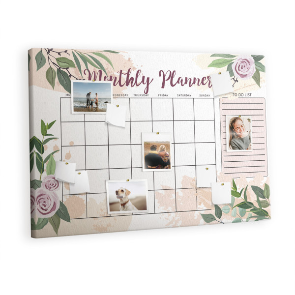 Tablica korkowa z nadrukiem organizer + pinezki Planer 530387