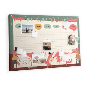 Tablica korkowa z nadrukiem organizer + pinezki Planer 383526 Tablica korkowa z nadrukiem organizer + pinezki Planer 383526