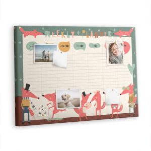 Tablica korkowa z nadrukiem organizer + pinezki Planer 383587