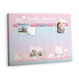 Tablica korkowa z nadrukiem organizer + pinezki Planer 383590