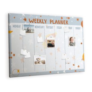Tablica korkowa z nadrukiem organizer + pinezki Planer 383591