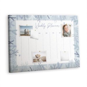 Tablica korkowa z nadrukiem organizer + pinezki Planer 383593