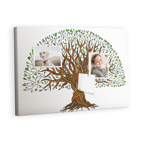Tablica korkowa z nadrukiem organizer + pinezki Planer 384084