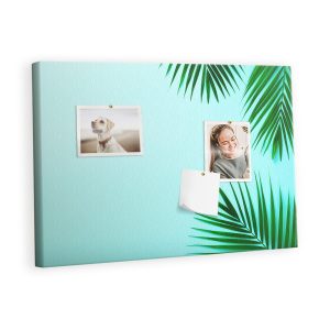 Tablica korkowa z nadrukiem organizer + pinezki Ramka z palm 428732