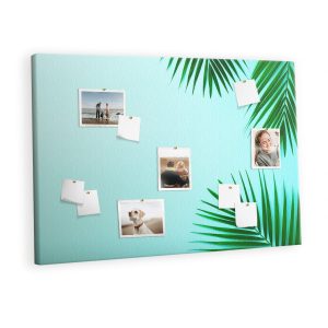 Tablica korkowa z nadrukiem organizer + pinezki Ramka z palm 429926