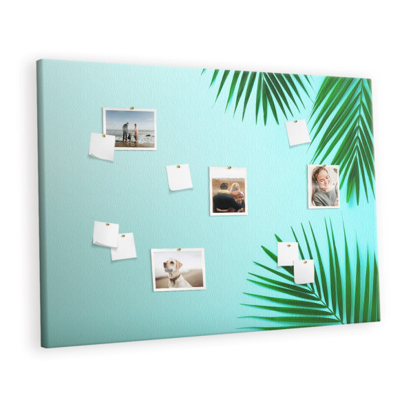 Tablica korkowa z nadrukiem organizer + pinezki Ramka z palm 430174