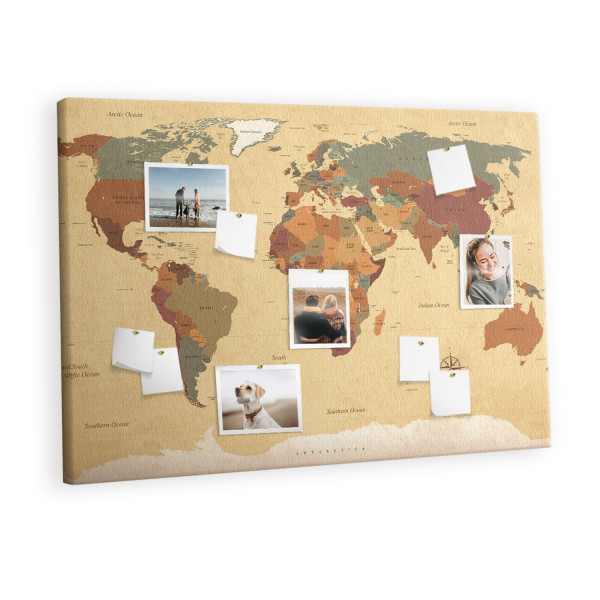 Tablica korkowa z nadrukiem organizer + pinezki Vintage 283079