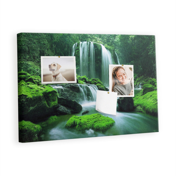 Tablica korkowa z nadrukiem organizer + pinezki Wodospad 428703