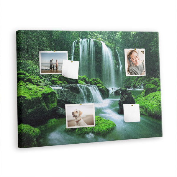 Tablica korkowa z nadrukiem organizer + pinezki Wodospad 429976