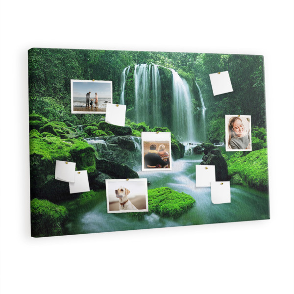 Tablica korkowa z nadrukiem organizer + pinezki Wodospad 428690