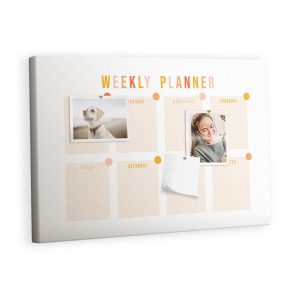 Tablica korkowa z nadrukiem planer do biura + pinezki 383841