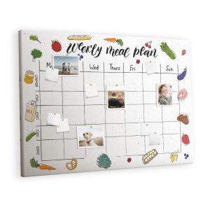 Tablica korkowa z nadrukiem planer + pinezki Organizer 410151